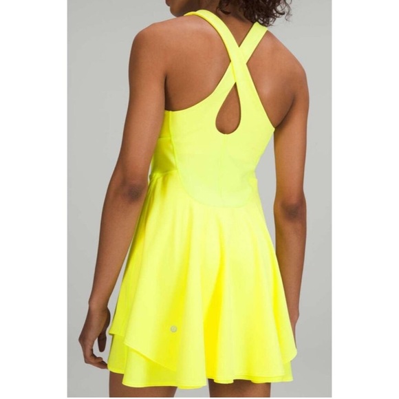 Lululemon Court Crush Dress 2 Yellow - Picture 2 of 8